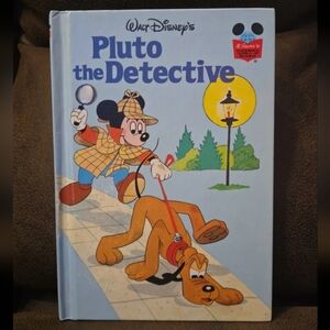 Vintage Disney Pluto the Detective Hardcover (1980)